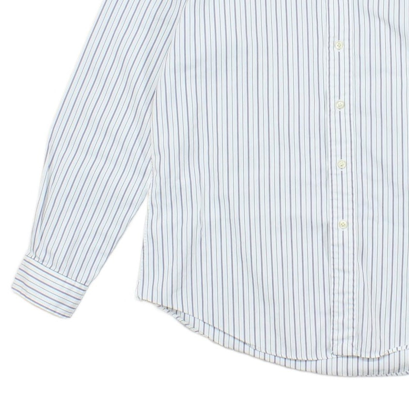 Mens Striped Shirt Custom Fit Button Down