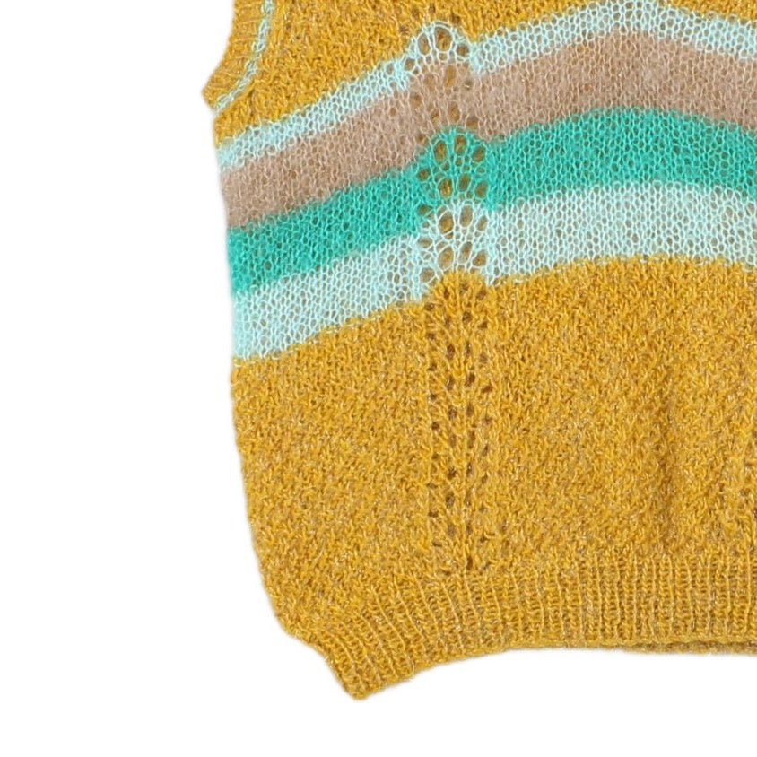 Womens Vest Jumper Retro Mohair Wool