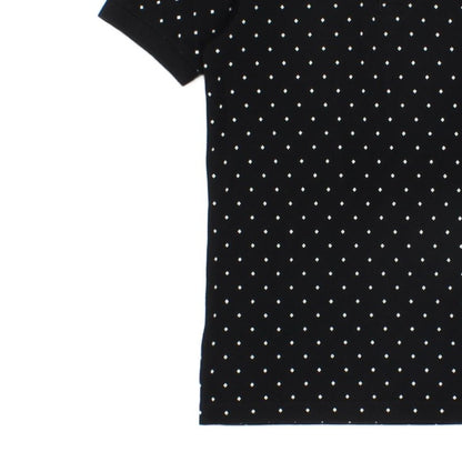 Mens Polka Dot Polo Shirt Slim Fit Short Sleeve