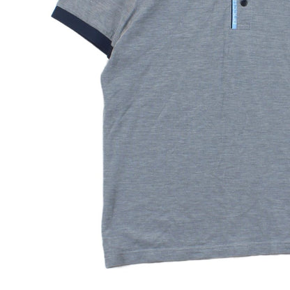 Mens Polo Shirt Slim Fit Collar Short Sleeve Cotton