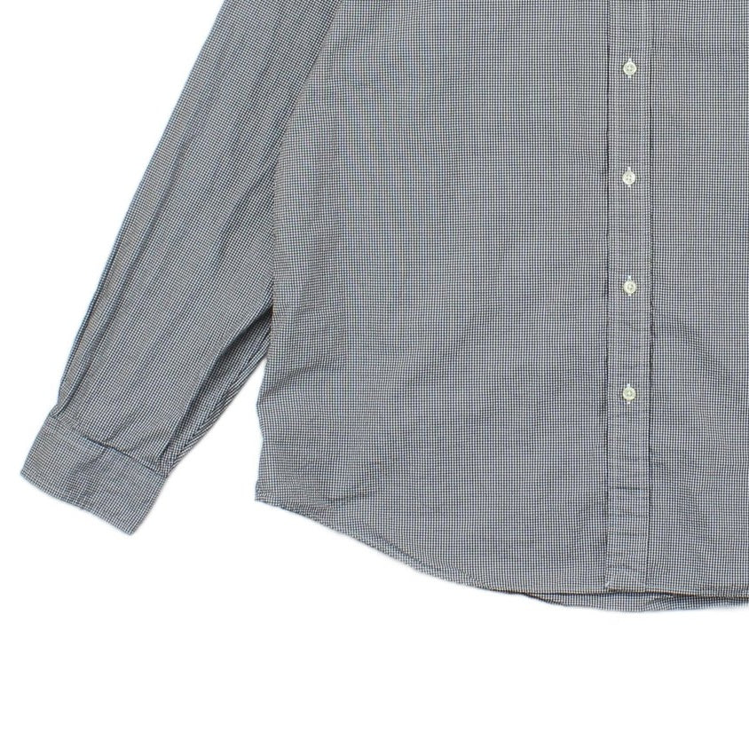 Mens Check Shirt Button Up Long Sleeve