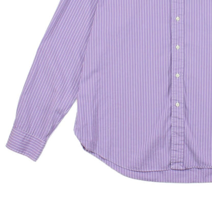 Mens Striped Shirt Long Sleeve Button Up
