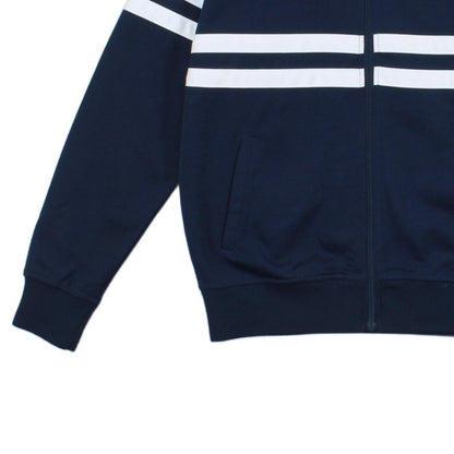 Mens Track Jacket 80S Casuals Retro Stripes Casual