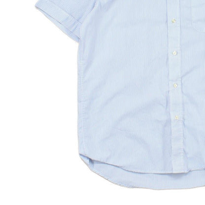 Mens Striped Shirt Classic Casual Short Sleeve