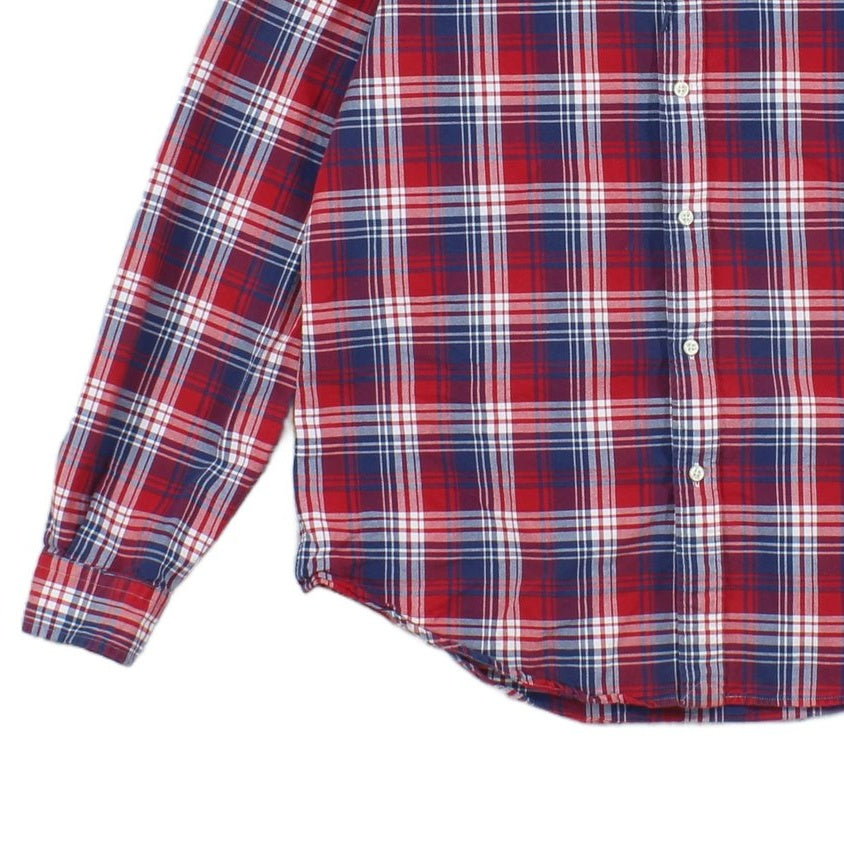 Mens Plaid Shirt Classic Fit Button Up