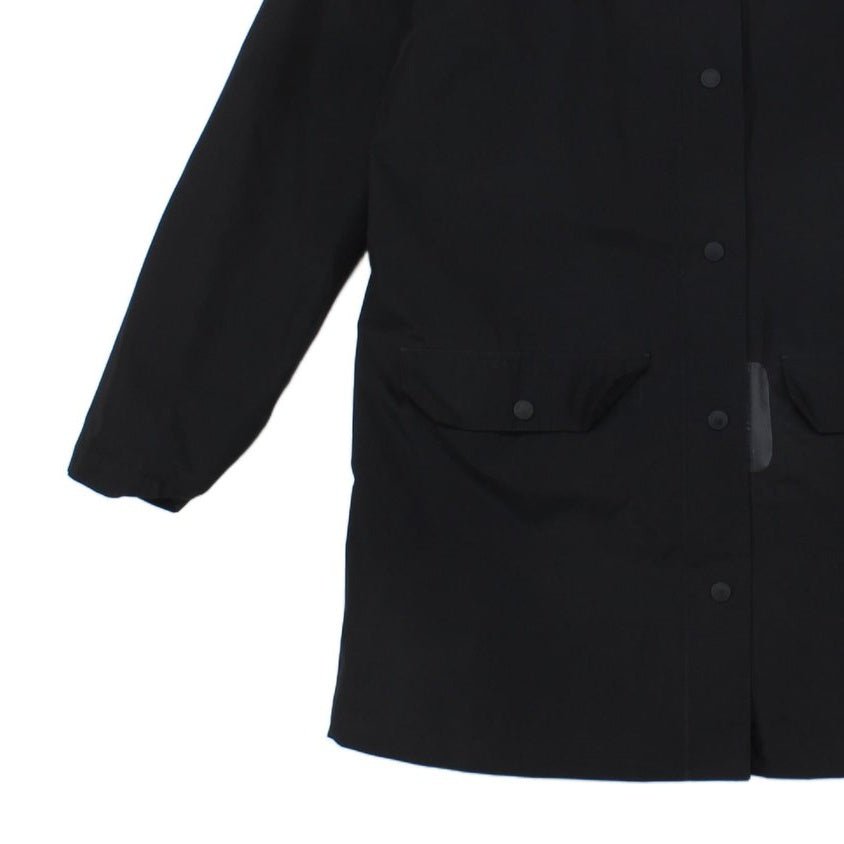Womens Dryvent Waterproof Coat Hooded Snap Button