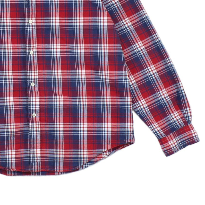 Mens Plaid Shirt Classic Fit Button Up