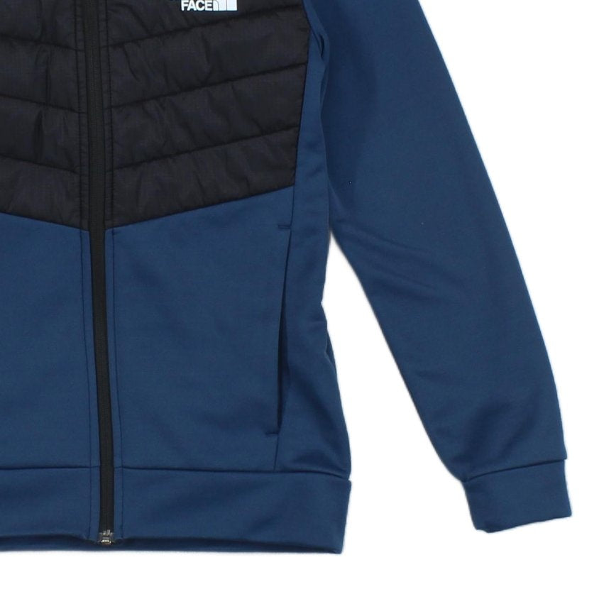 Boys Fleece Jacket Hooded Full Zip Quilted