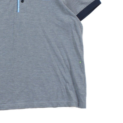 Mens Polo Shirt Slim Fit Collar Short Sleeve Cotton