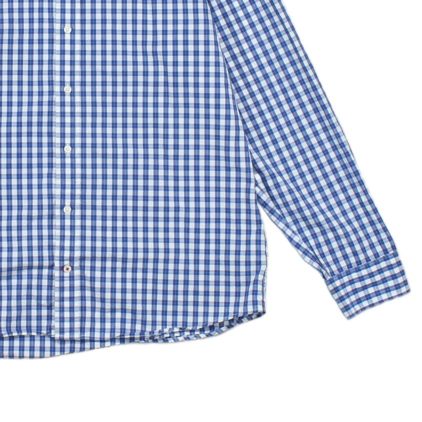 Mens Shirt Gingham Button Down Check