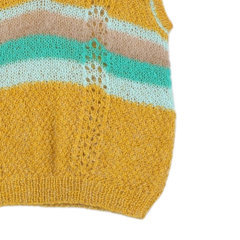 Womens Vest Jumper Retro Mohair Wool