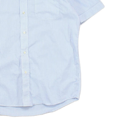 Mens Striped Shirt Classic Casual Short Sleeve