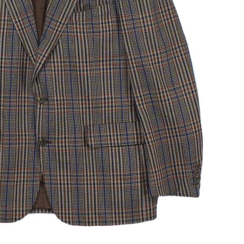 Mens Blazer Uk Made Check Long