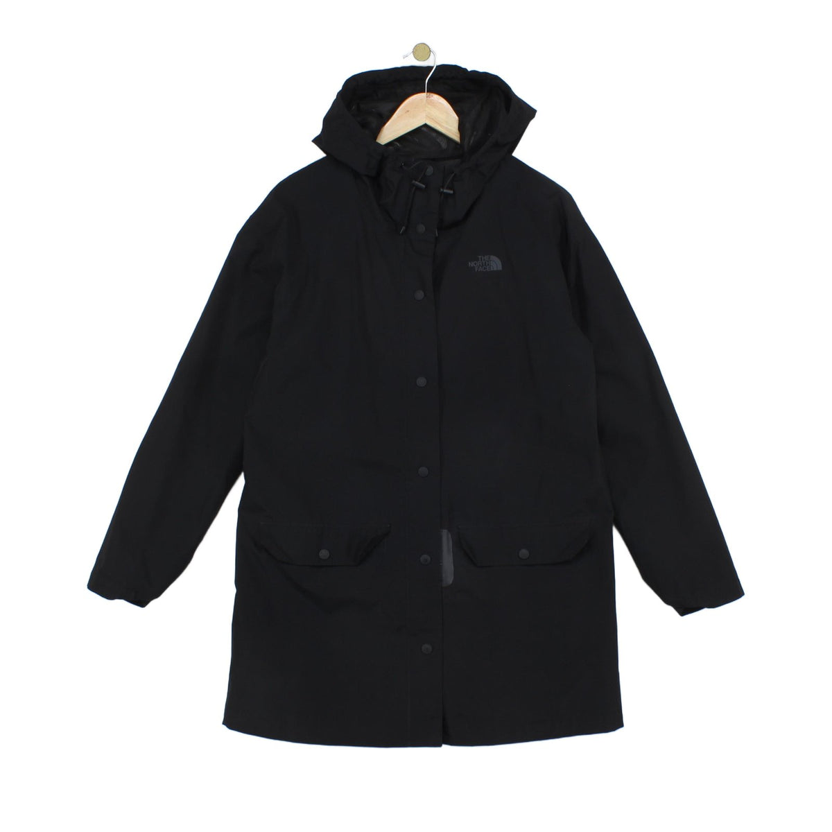 Womens Dryvent Waterproof Coat Hooded Snap Button