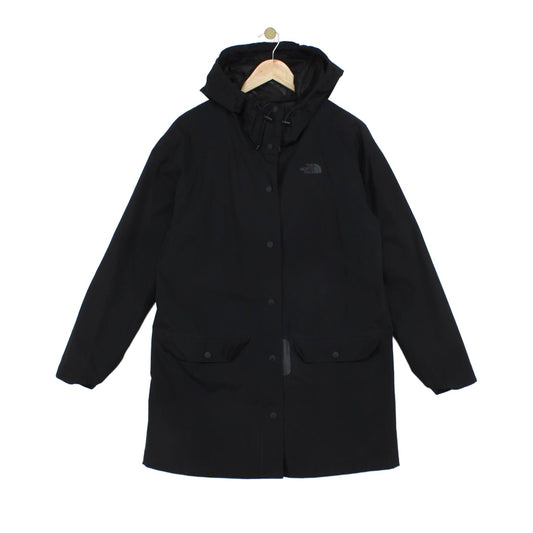 Womens Dryvent Waterproof Coat Hooded Snap Button