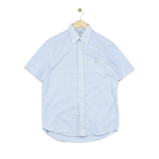 Mens Striped Shirt Classic Casual Short Sleeve