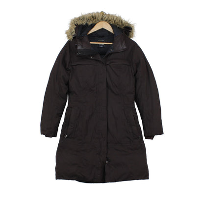 Womens Hyvent Down Parka Coat Faux Fur Hooded Insulated