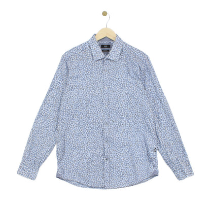 Mens Floral Shirt Long Sleeve Regular Fit