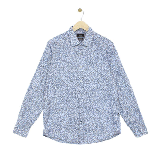 Mens Floral Shirt Long Sleeve Regular Fit