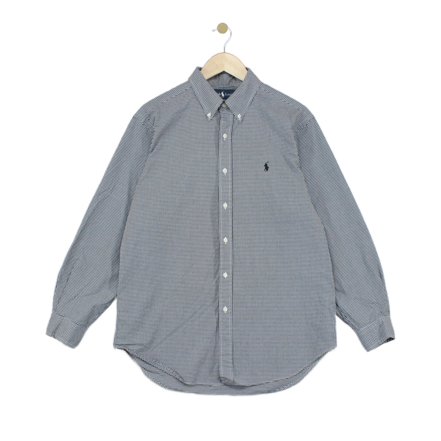 Mens Check Shirt Button Down Classic Fit