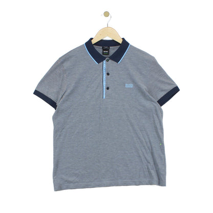 Mens Polo Shirt Slim Fit Collar Short Sleeve Cotton