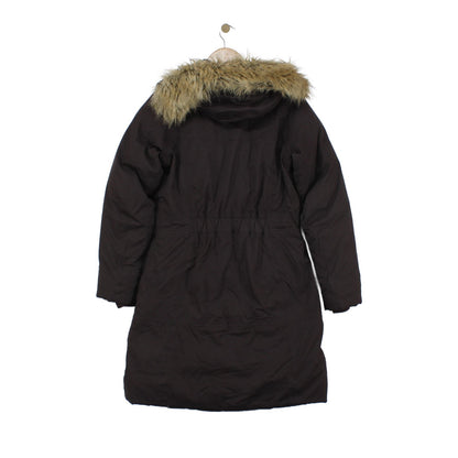 Womens Hyvent Down Parka Coat Faux Fur Hooded Insulated