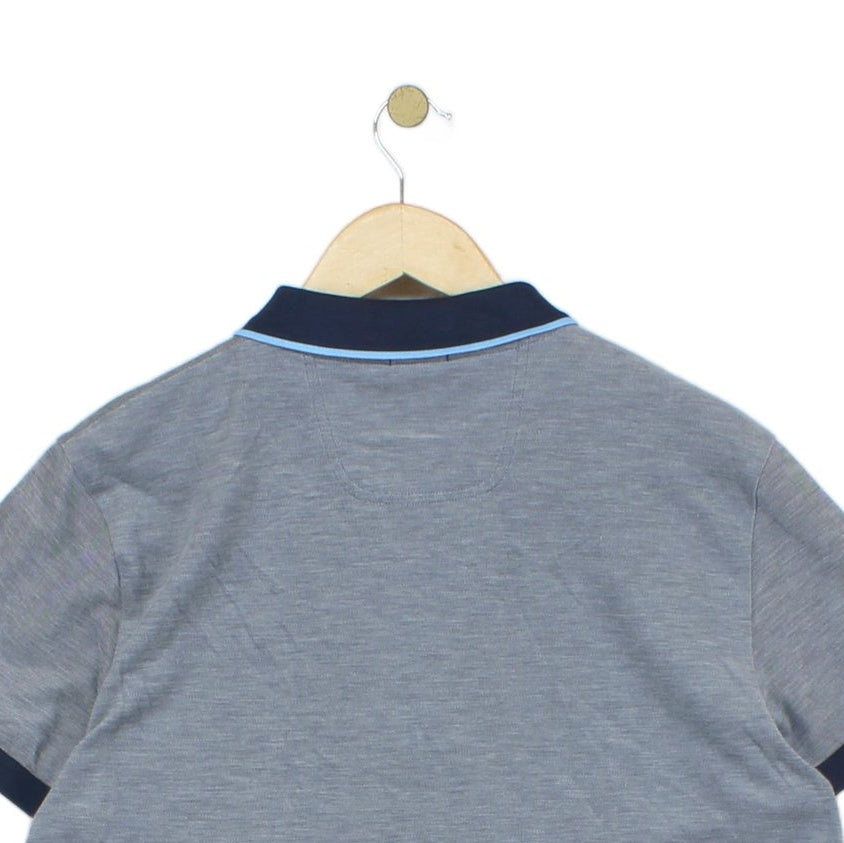 Mens Polo Shirt Slim Fit Collar Short Sleeve Cotton