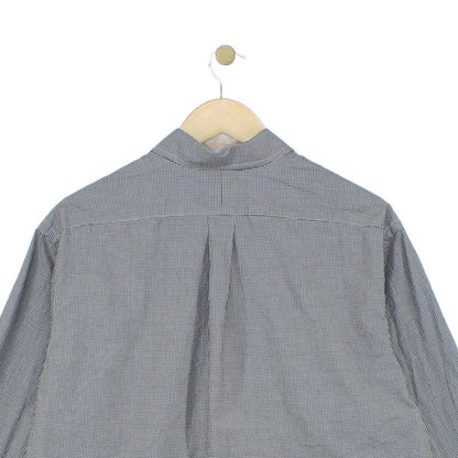 Mens Check Shirt Button Up Long Sleeve