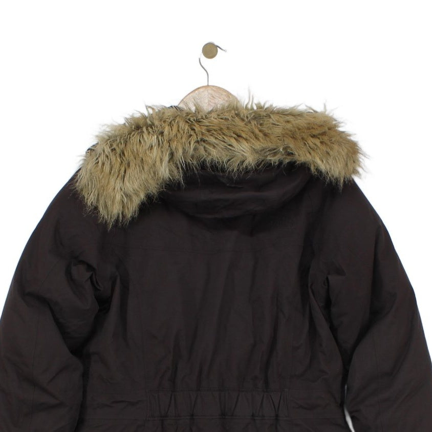 Womens Hyvent Down Parka Coat Faux Fur Hooded Insulated