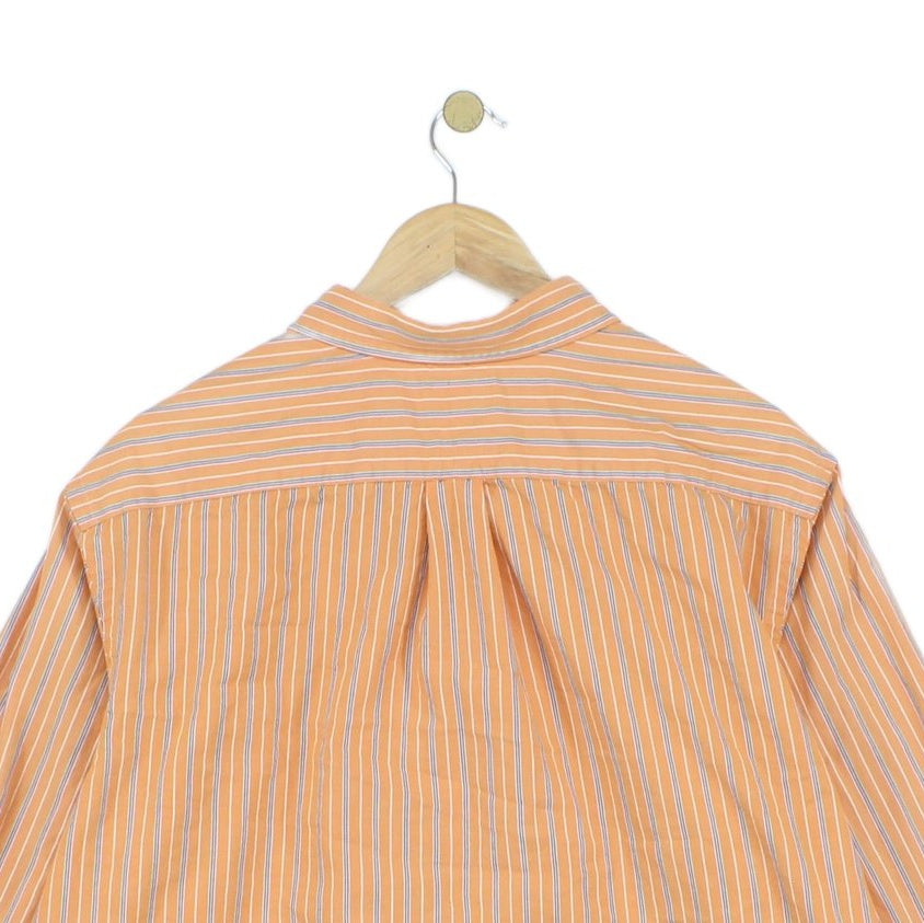 Mens Striped Shirt Custom Fit Collared