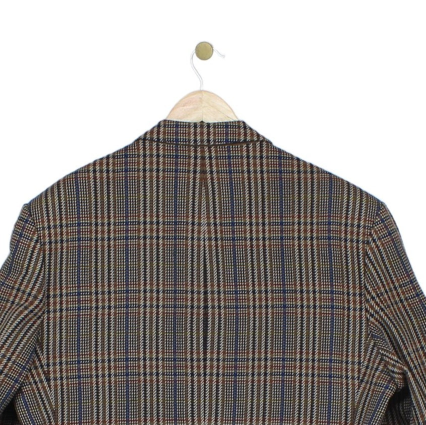 Mens Blazer Uk Made Check Long