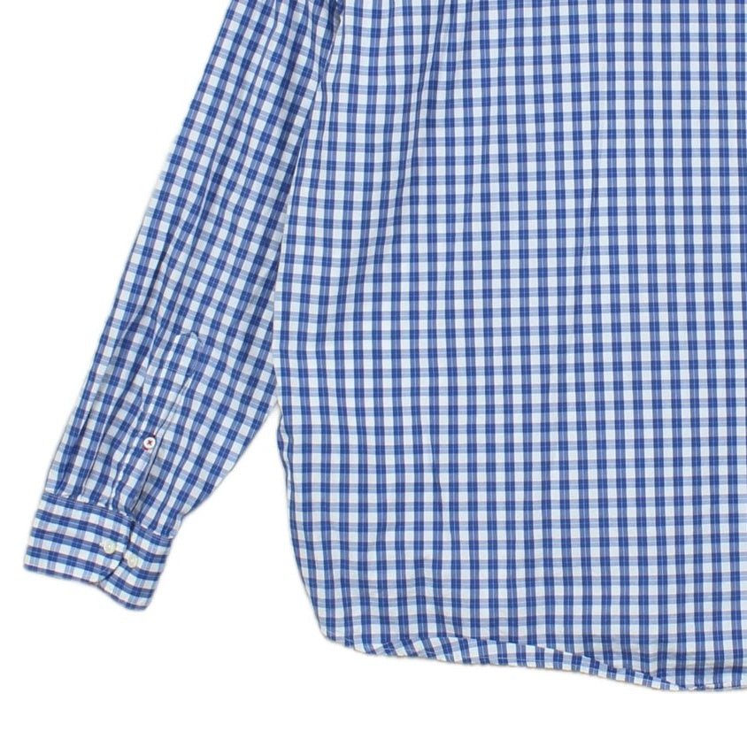 Mens Shirt Gingham Button Down Check