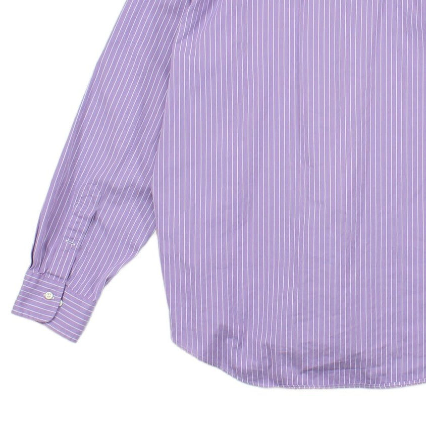 Mens Striped Shirt Long Sleeve Button Up