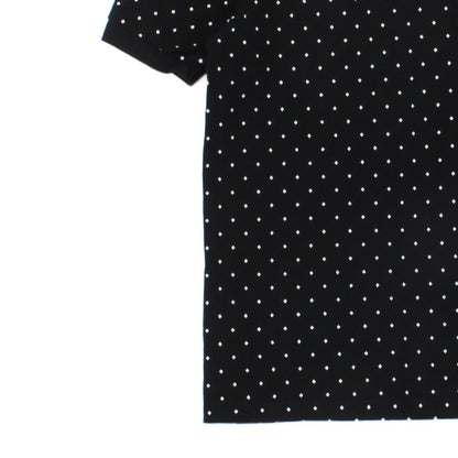 Mens Polka Dot Polo Shirt Slim Fit Short Sleeve