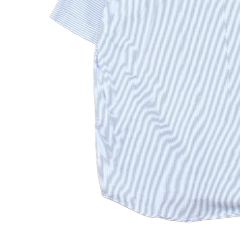 Mens Striped Shirt Classic Casual Short Sleeve