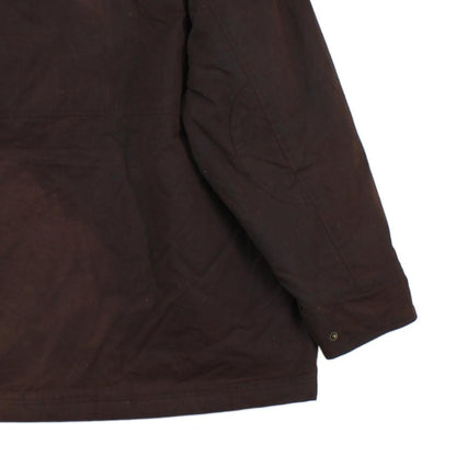 Mens Waxed Jacket Corduroy Collar Plaid Lining