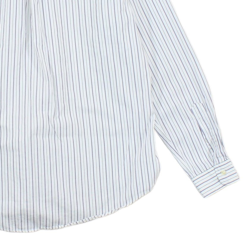 Mens Striped Shirt Custom Fit Button Down