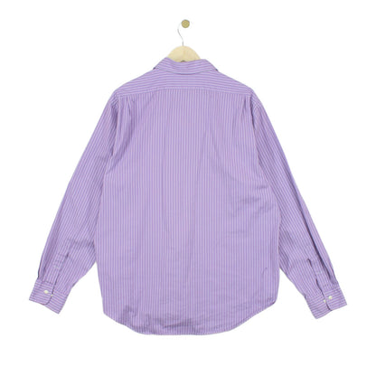 Mens Striped Shirt Long Sleeve Button Up
