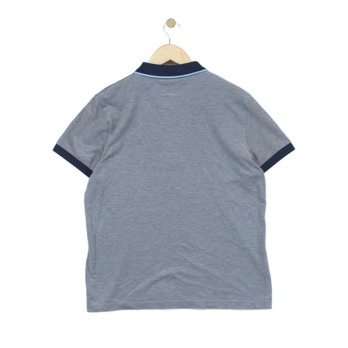 Mens Polo Shirt Slim Fit Collar Short Sleeve Cotton