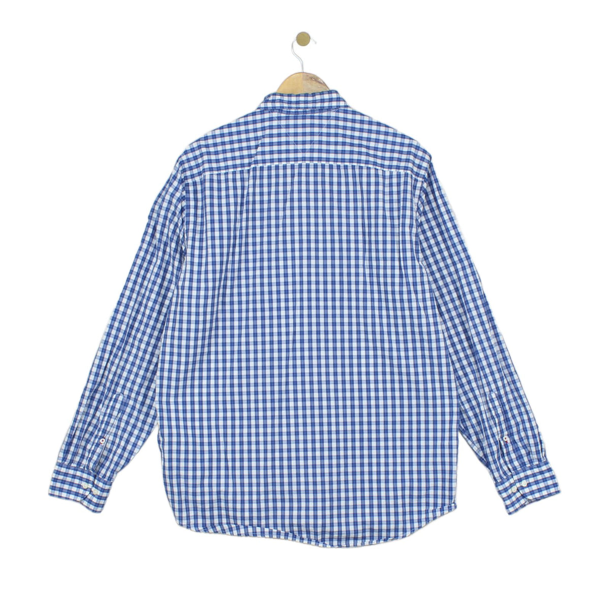 Mens Shirt Gingham Button Down Check