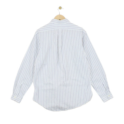 Mens Striped Shirt Custom Fit Button Down