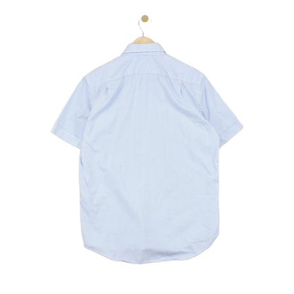 Mens Striped Shirt Classic Casual Short Sleeve