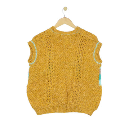 Womens Vest Jumper Retro Mohair Wool