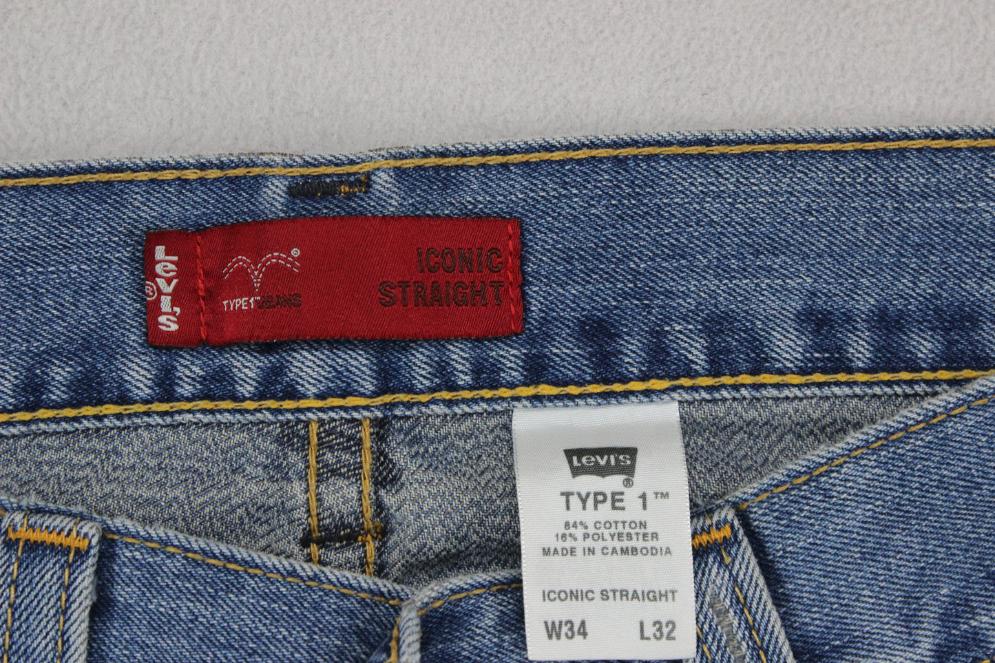 Mens Jeans Denim Straight Leg