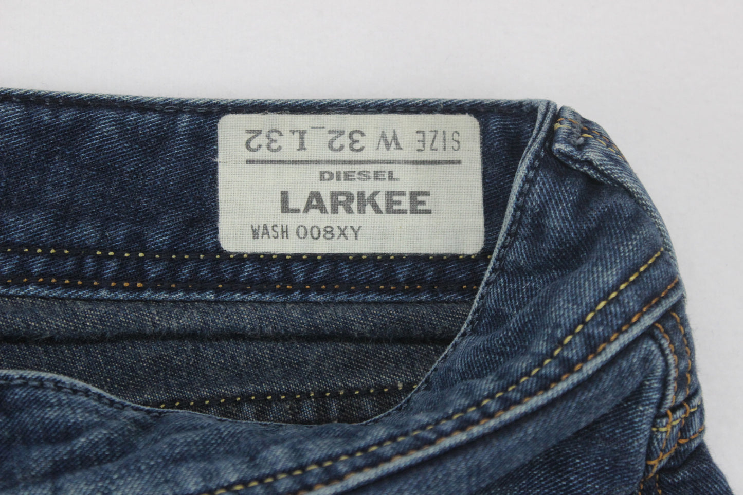 Mens Larkee Jeans Regular Straight Denim Straight