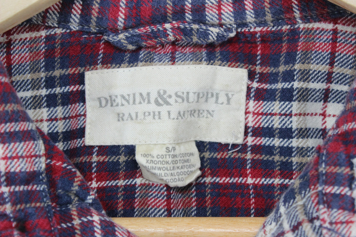 Mens Flannel Plaid Shirt Long Sleeve Check Cotton