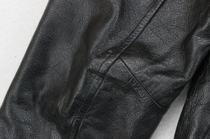 Mens Leather Jacket Single Breasted
