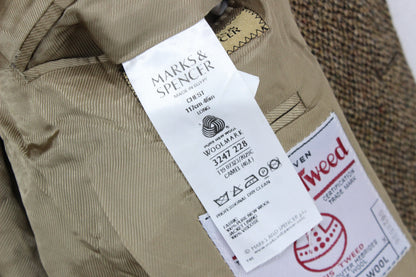 Mens Harris Tweed Blazer Long Wool