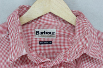 Mens Shirt Short Sleeve Tailored Button Up Check