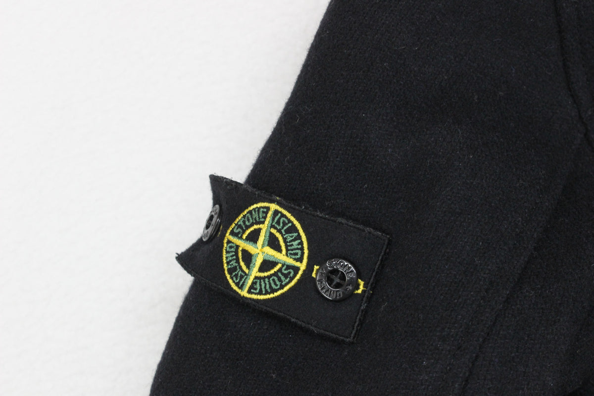 Boys Pea Coat Hooded Wool Blend